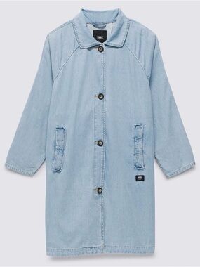 Brand New Womens Vans Skate Mac Denim Jacket Light Stonewash